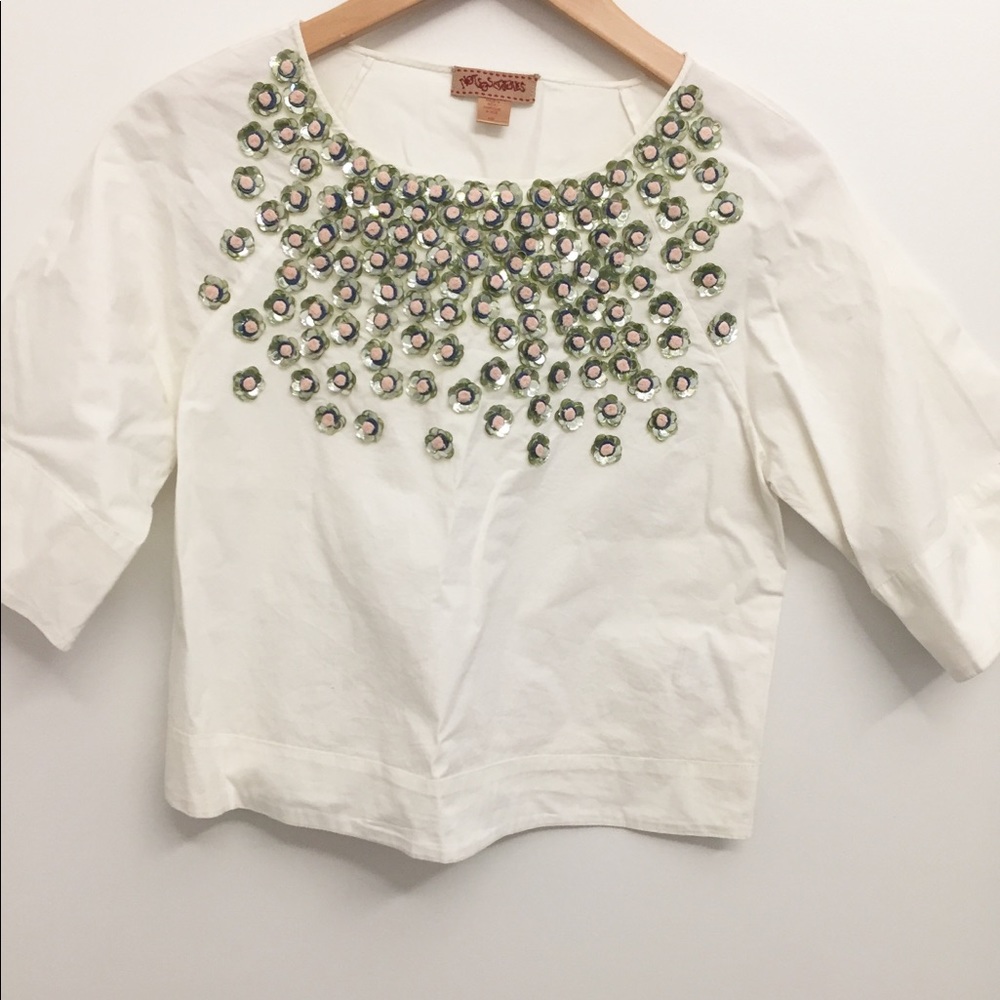 Sequin Anthropologie Top